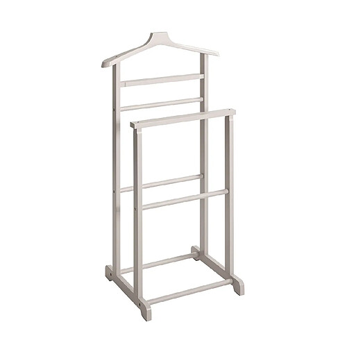 Pegane Valet de nuit valet de chambre en bambou massif coloris gris anthracite