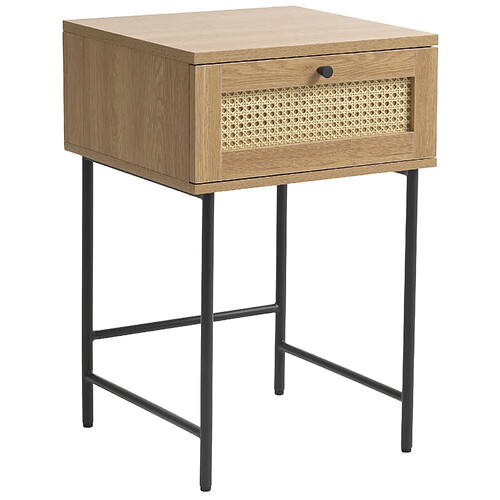 SELSEY - Table de chevet Mogest - 45 cm - Beige
