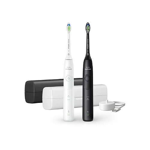 Philips Sonicare 5500 HX7119/02 - Brosse à dents sonique rechargeable - 2 manches - Étui de voyage
