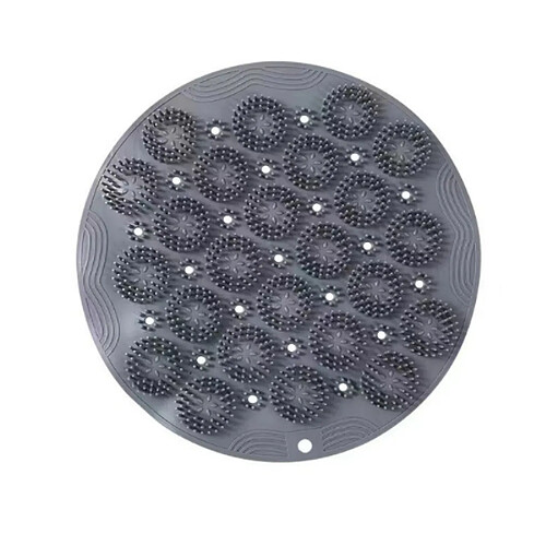 INF Tapis de douche massant pour les pieds en silicone Grey