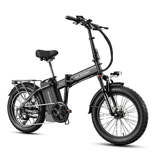 Vélo Électrique Pliable Wildeway FW11, 1680 Wh, Pneus 20", Noir