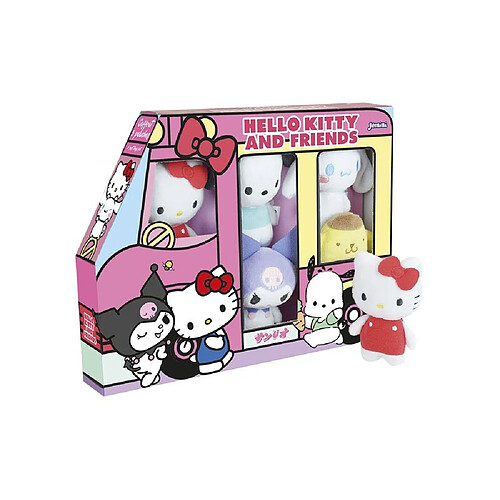JEMINI Coffret Peluches Hello Kitty & Friends - 5 Personnages - 9,5 cm