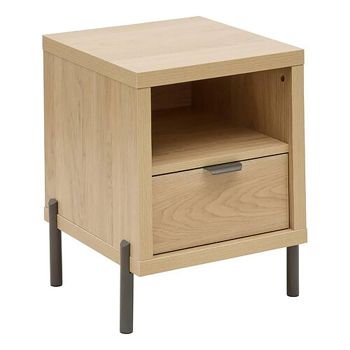 Five Simply Smart Table de Chevet Avec Tiroir Alvo 50cm Beige