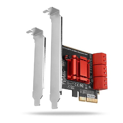 Axagon Carte contrôleur SATA PCIe - 6 ports