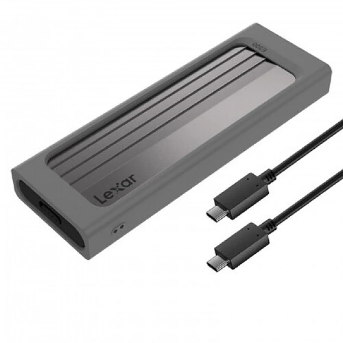 Lexar Boîtier externe NVMe E300 - M.2 2280 - Argent