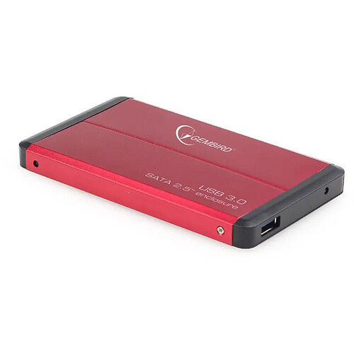 Gembird Boîtier externe pour disque dur EE2-U3S-2-R - 2,5 pouces - rouge