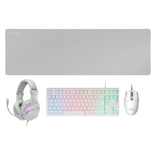 Mars gaming Pack gamer MCP-RGB3 - 4-en-1 - Blanc
