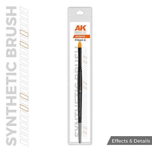 Ak interactive Pinceau plat Filbert - taille 6