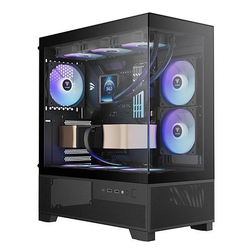 Gamdias Boîtier PC moyen tour Aura GC12 Noir