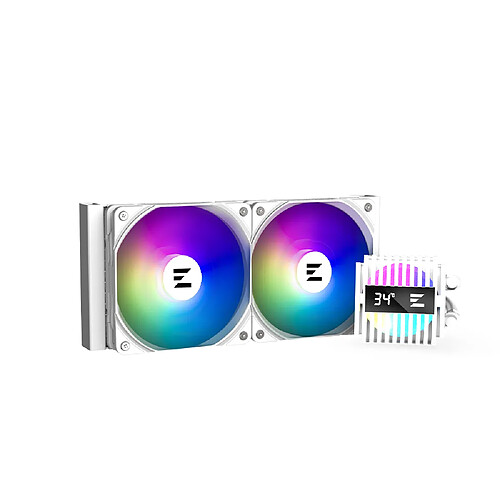 Zalman Kit watercooling AIO Alpha2 RGB - 240 mm - Blanc