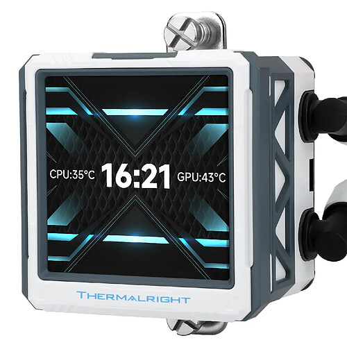 Thermalright Kit de watercooling avec écran LCD Frozen Warframe Ultra - 360 mm - Blanc