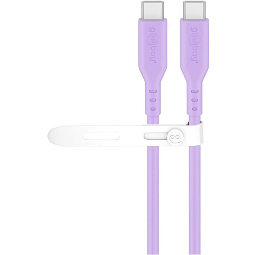 Goobay Câble USB-C mâle-mâle - 1,5 m - Violet