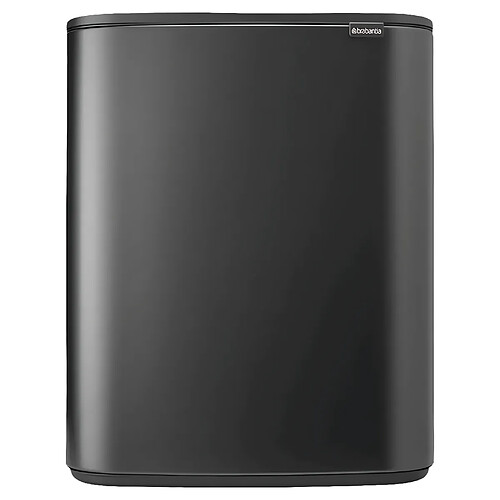 Brabantia Poubelle de tri sélectif Bo Touch Bin - 60 L - Gris