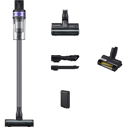 Samsung Aspirateur balai Jet 75E Pet - Sans fil - 60 min - Aspirant - 0,8 l - Violet