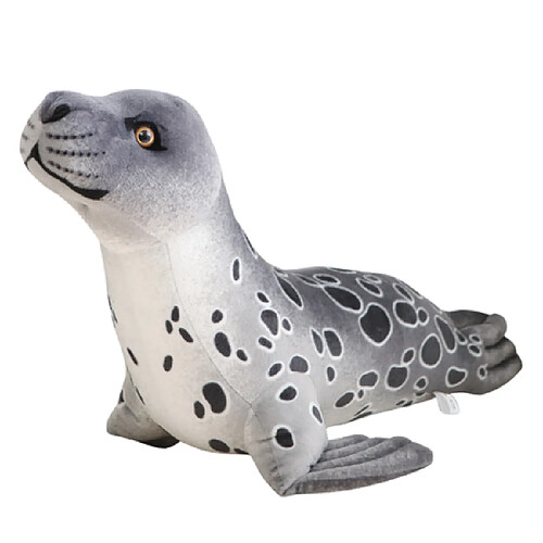 Lean Toys Peluche Doudou Phoque Gris 37cm