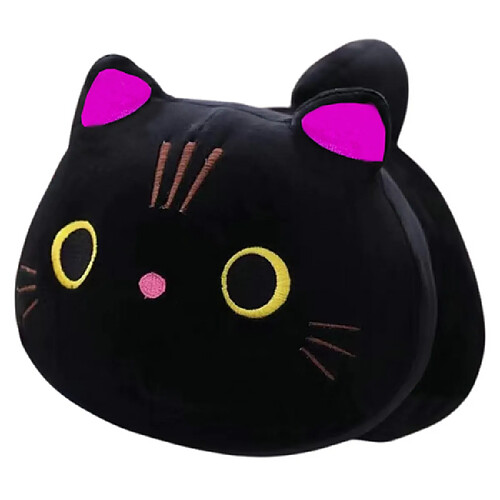 Lean Toys Peluche Doudou Chat Noir 18cm