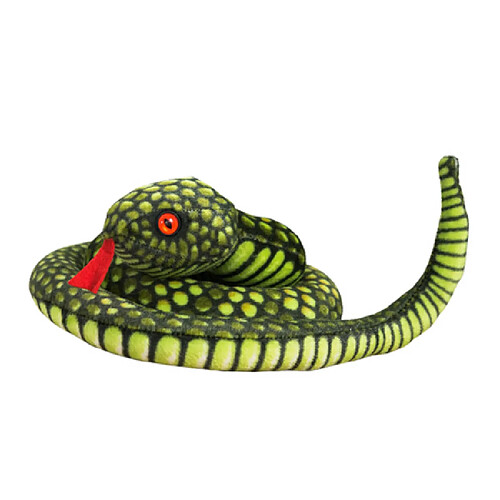Lean Toys Peluche Serpent Vert 100 cm