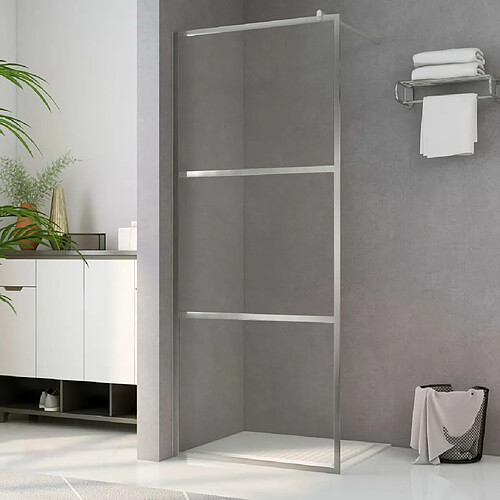 vidaXL Paroi de douche à l'italienne - Transparente 90x195 cm