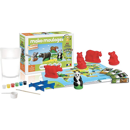 Mako creations Pâte à modeler animaux protégés - Rouge
