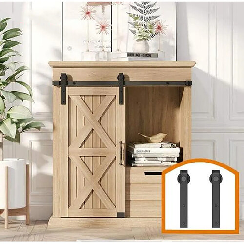 Rail 1.2 m - Acier carbone - Double porte