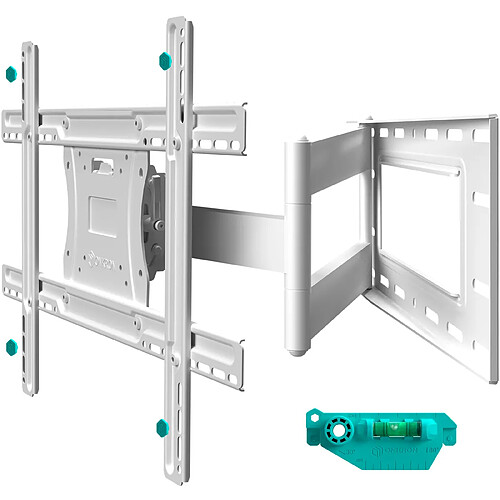 ONKRON Support Mural TV Bras Articulé Long pour 40 - 75, 68 kg,VESA 100x100 - 600x400,M7L-W