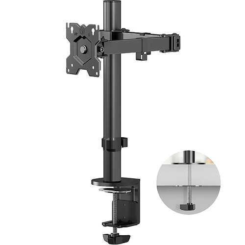ONKRON Bras Articulé Écran PC 13 - 34 Pouces Ecran, 8 kg ,VESA 75x75 & 100x100,D121E-B