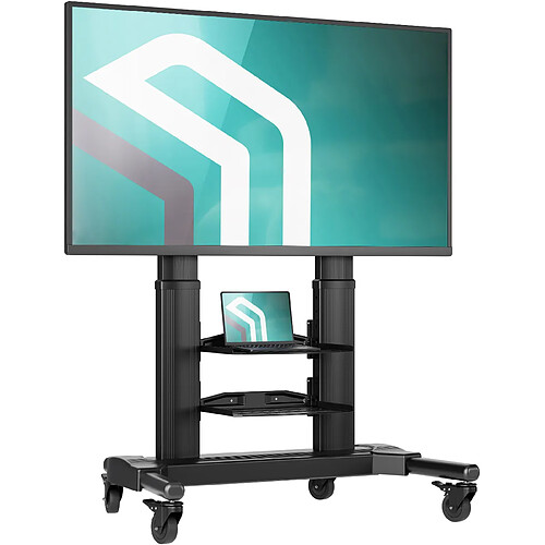 ONKRON Support TV Roulettes pour 40 - 80, jusqu'à 55 kg, VESA 200x200- 700x400 TS2771-B