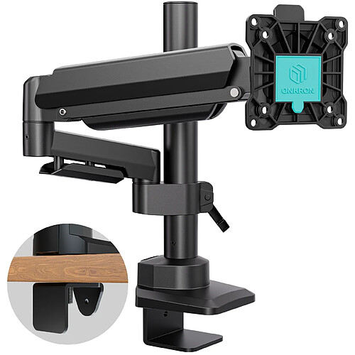 ONKRON Bras Articulé Écran PC de 17 - 42, 2-15 kg, VESA 75x75 & VESA 100x100, G70-B