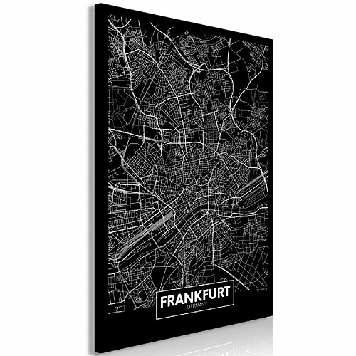 Paris prix Dark Map of Frankfurt - 0x0 cm