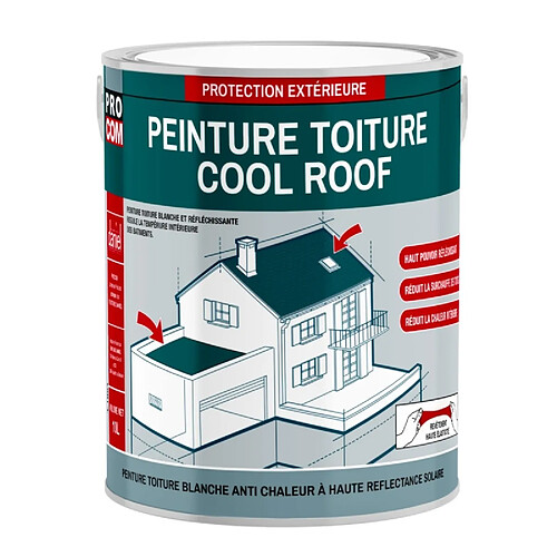 PRO COM Cool Roof - Peinture toiture anti chaleur