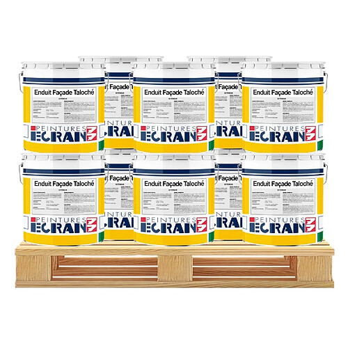 Peintures Daniel Enduit Façade Taloché ECRAN 77 - Blanc de la Côte
