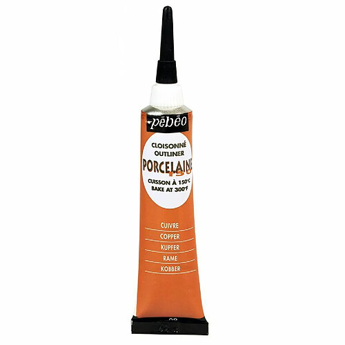 Pébéo Peinture Eau Brillante Porcelaine - Cuivre 20 ml