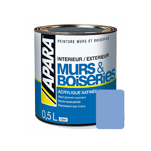 apara Peinture acrylique Bleu 0.5 Litre