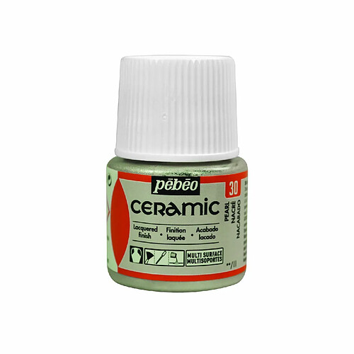 Pebeo Peinture céramique et multi-surfaces - Nacré