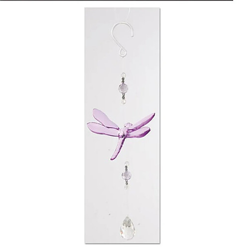 Atmosphera Suspension décorative libellule en acrylique - Violet