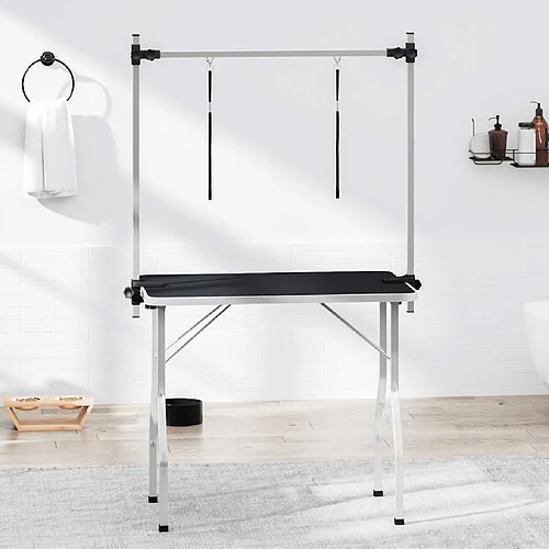 vidaXL Table ajustable chiens chats 2 potences