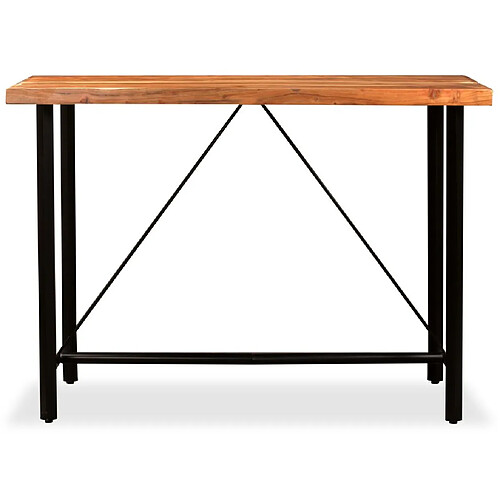 Helloshop26 Table haute mange-debout - Bois