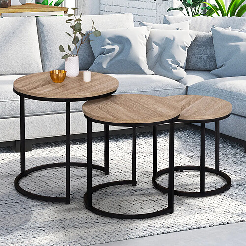 Idmarket market Tables Basses Gigognes DETROIT