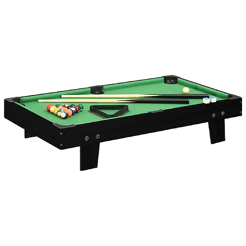 vidaXL Mini Billard Noir Vert