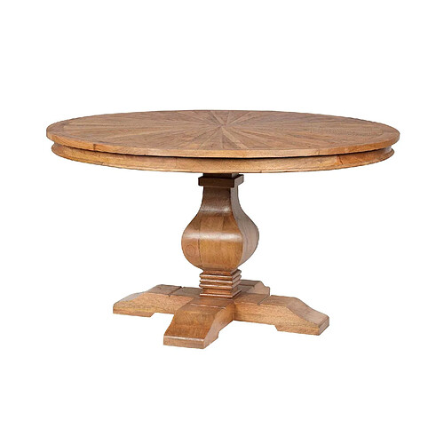Bois & Chiffons Table ronde Solaris 135 cm - Bois de manguier