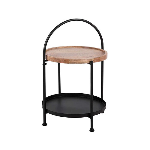 Leitmotiv table d'appoint ronde - Noir
