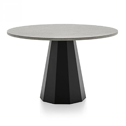 Inside 75 Table à manger ronde - Gris