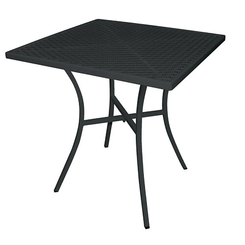 Bolero Table bistro carrée - Noir
