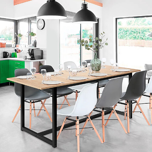 Idmarket Market Table extensible DETROIT industrielle