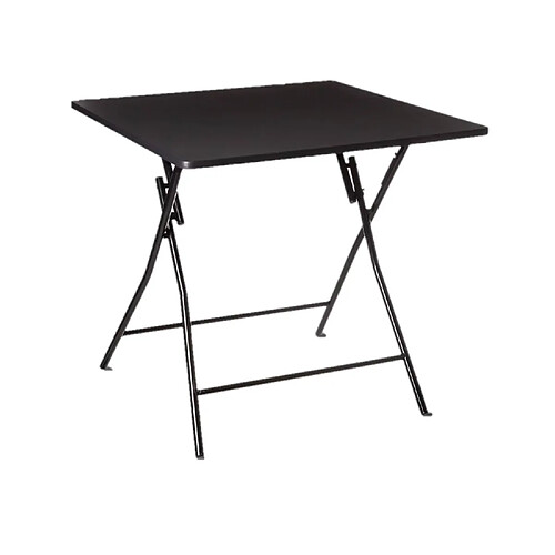 Five Simply Smart Table d'appoint pliable en métal pour 4 personnes - Noir