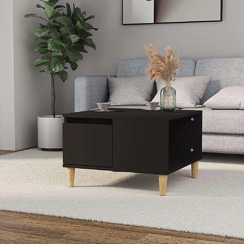vidaXL Table basse 55x55 cm - Noir