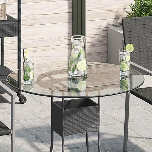 vidaXL Dessus de table - Verre trempé