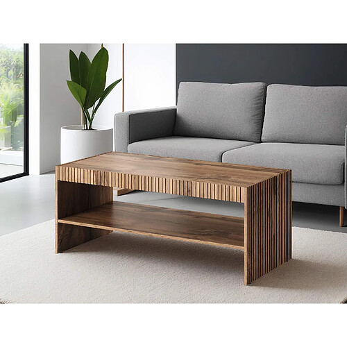 Bestmobilier Come table basse rectangulaire - Marron
