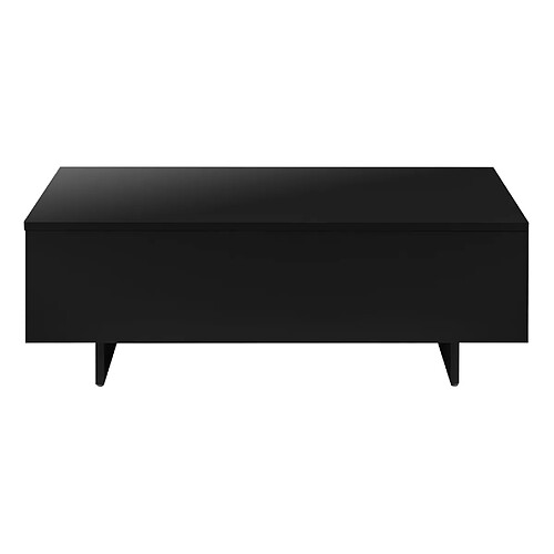 Helloshop26 Table basse de salon - Noir brillant