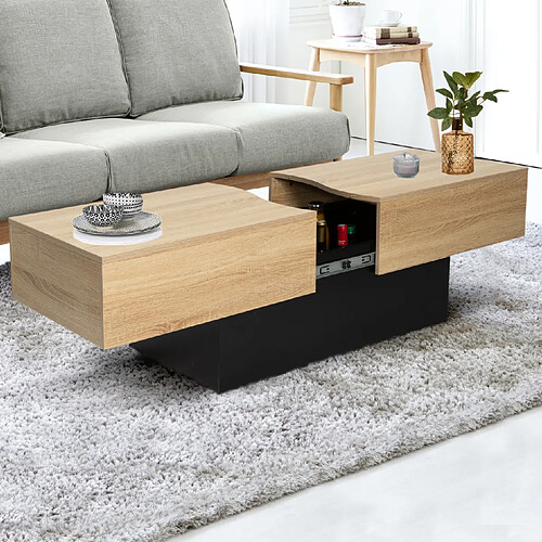 Idmarket MARKET Table basse coulissante Marta